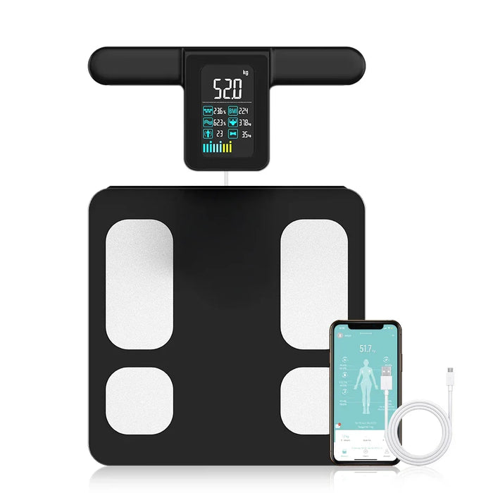Balance impédancemètre connectée Bluetooth à huit électrodes, jusqu'à 24 utilisateurs