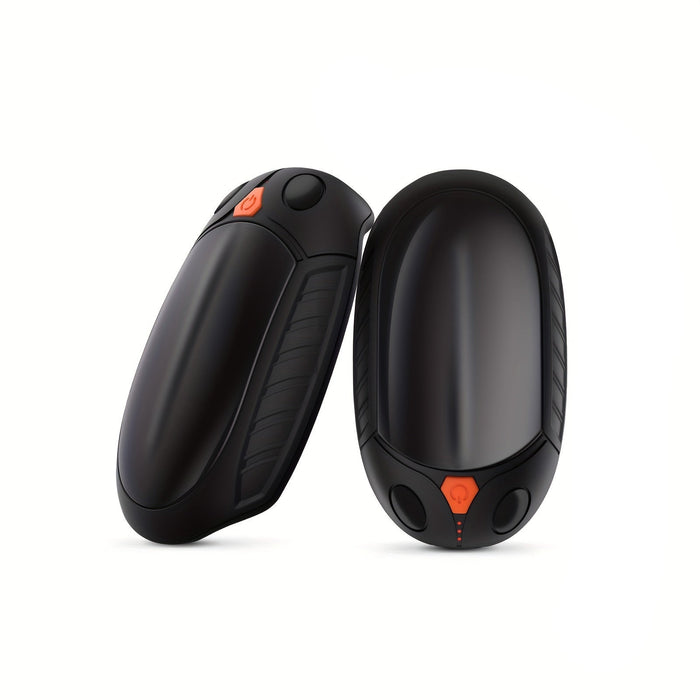 Lot de 2 chauffe-mains électriques rechargeables USB, noirs