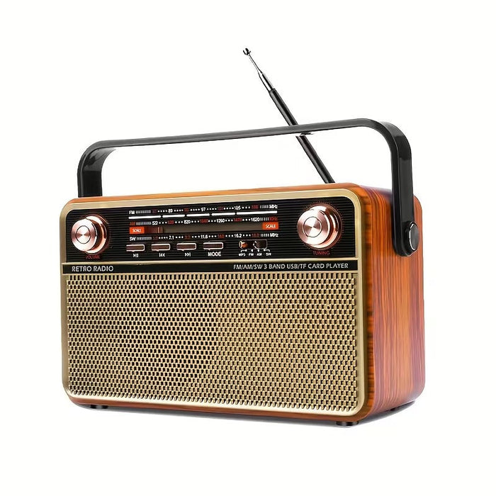 Portable AM/FM/SW radio with USB, TF and AUX