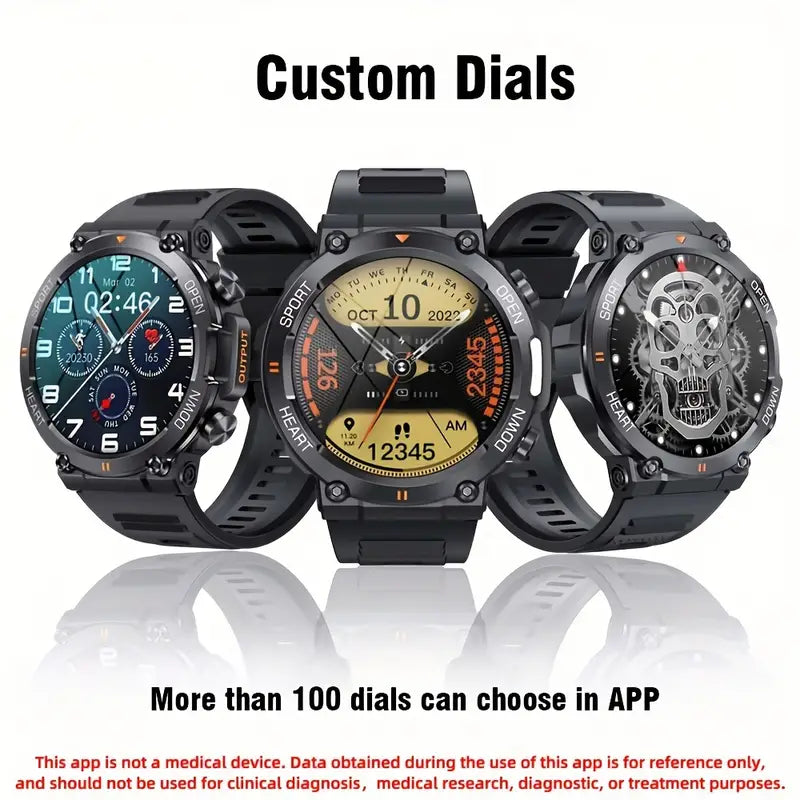 Runde Smartwatch mit 3,53-cm-Display