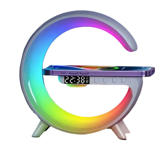 Enceinte sans fil à charge rapide et éclairage RGB