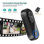 Sonnette connectée avec caméra Wi-Fi 1080p