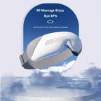Rechargeable smart eye massager with 1,200 mAh battery