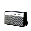 Tragbarer Mini-Bluetooth-Lautsprecher im Retro-Look, Schwarz
