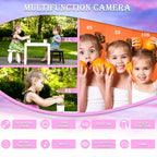 Mini-appareil photo pour enfants licorne, Full HD 1080p et écran de 2 pouces