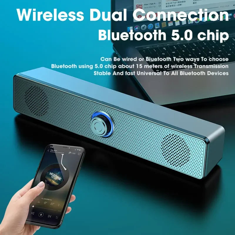Barre de son pour PC avec connexion filaire
