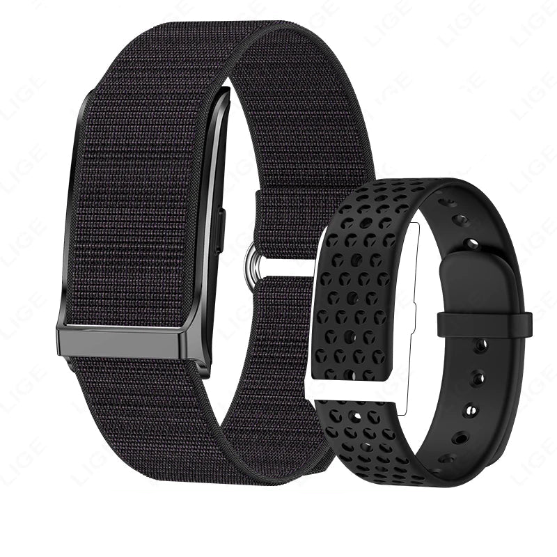 Bracelet d'activité connecté sans écran, noir