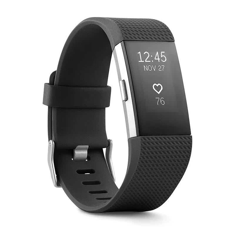 Bracelet d'activité connecté avec cardiofréquencemètre, noir