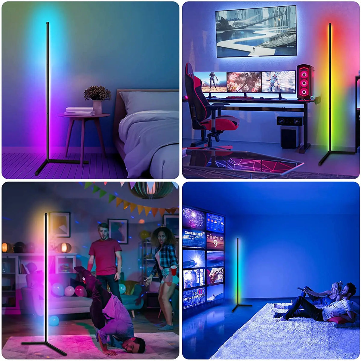 Smart RGB corner floor lamp