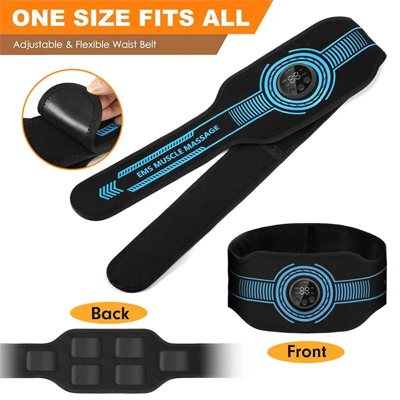 Blue smart EMS muscle stimulator for arms