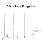 Smart RGB corner floor lamp