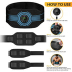 Blue smart EMS muscle stimulator for arms
