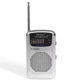 Tragbares Multiband-Miniradio für die Tasche, silberfarben