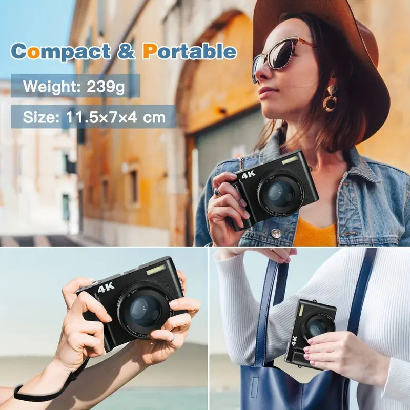 Appareil photo numérique 4K haute définition