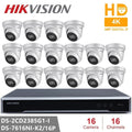 Hikvision 8-MP-IP-Videoüberwachungsset mit DS-2CD2385G1-I Kamera