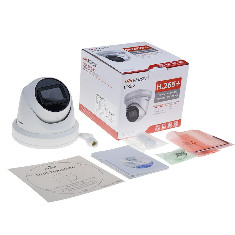 Hikvision 8-MP-IP-Videoüberwachungsset mit DS-2CD2385G1-I Kamera