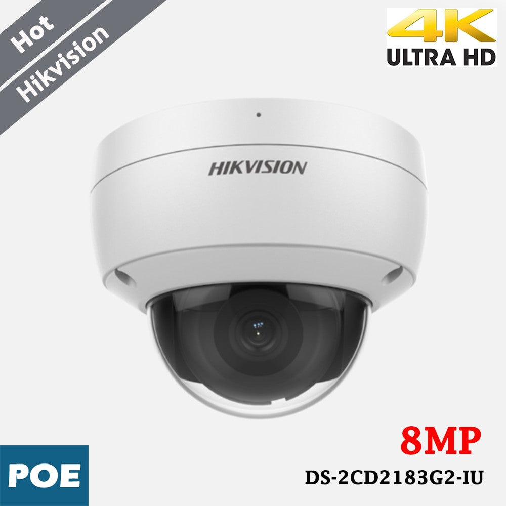 Hikvision IP-Kamera DS-2CD2183G2-IU mit 8 MP, 120 dB WDR und H.265+, Personen und Fahrzeuge