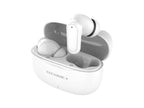 White Techancy TWS KP2715 Bluetooth 5.4 earbuds with HD microphone