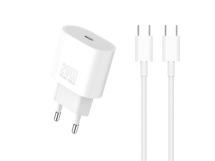 Techancy TA2824 USB-C-Ladegerät PD 3.0 mit 20 W und USB-C-Kabel