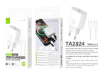 Techancy TA2824 USB-C-Ladegerät PD 3.0 mit 20 W und USB-C-Kabel