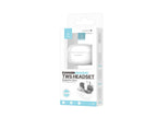 White Techancy TWS KP2715 Bluetooth 5.4 earbuds with HD microphone