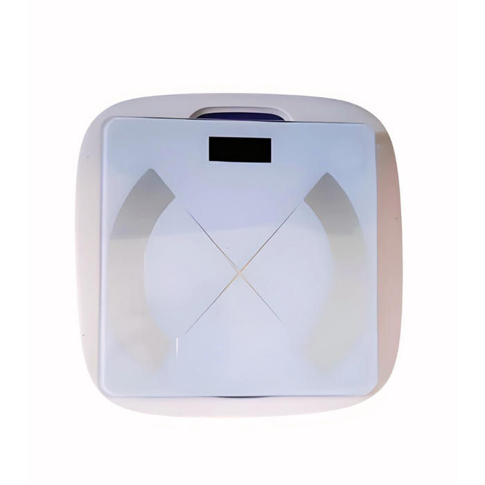 Pèse-personne NNEOBA blanc Bluetooth rechargeable USB, jusqu'à 180 kg