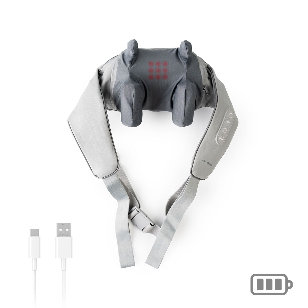 Rechargeable 6D neck and back massager Silax InnovaGoods